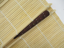 Load image into Gallery viewer, Minimalist Long Metal Kimono Hair Clip, Ship from USA, Upcycled Silk Fabric
