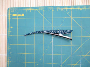 Blue Kimono Hair Clip, Minimalist Japanese Hair Claw Ship from USA