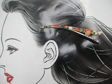 Load image into Gallery viewer, Elegant Floral Kimono Hair Clip Ship from USA 130mm 5 1/8 inch
