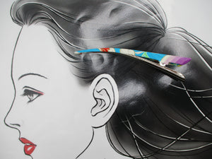 Statement Kimono Clip, Minimalist Simple Metal Long Hair Clip