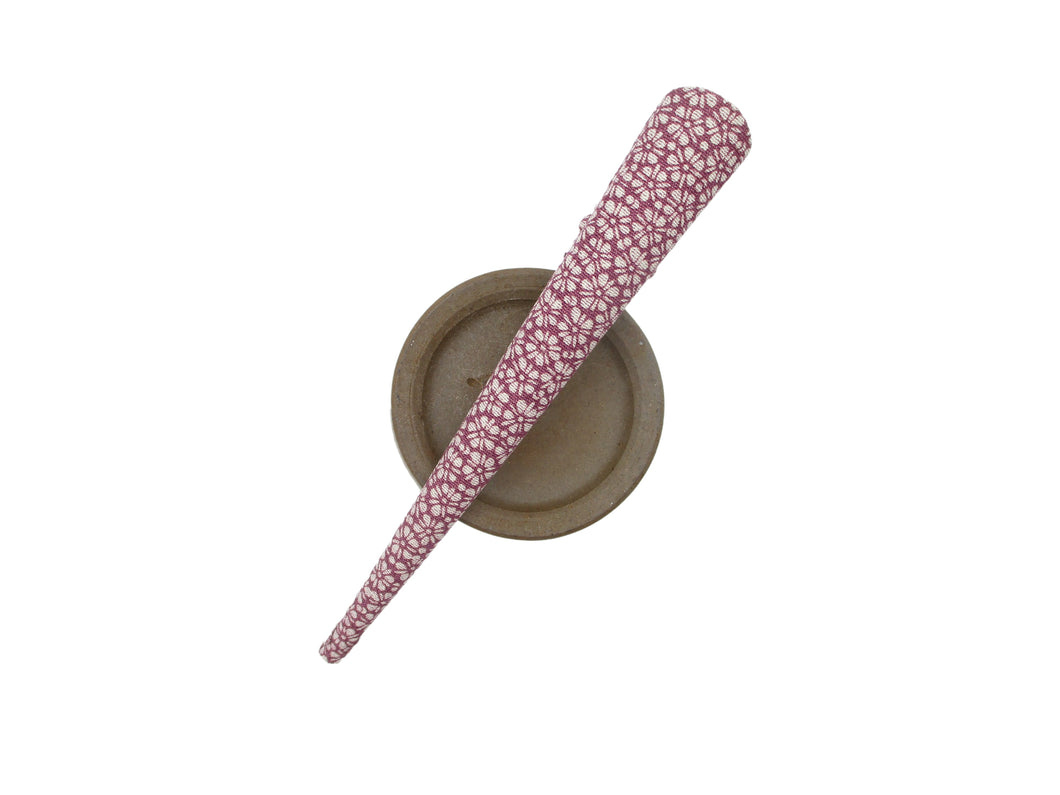 Purple Tiny Flowers Kimono Hair Clip, Long 130mm Alligator Clip, Ship from USA