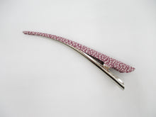 Load image into Gallery viewer, Purple Tiny Flowers Kimono Hair Clip, Long 130mm Alligator Clip, Ship from USA
