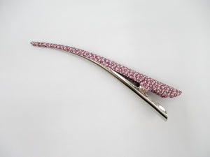 Purple Tiny Flowers Kimono Hair Clip, Long 130mm Alligator Clip, Ship from USA