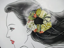 Load image into Gallery viewer, Floral Silk Kimono Scrunchies, Japanese Fabric Hair Tie
