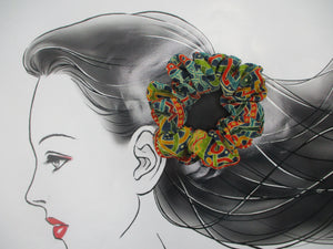 Silk Upcycled Kimono Scrunchies, Ship from USA