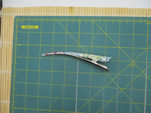 Katazome Long Silk Kimono Hair Clip Ship from USA