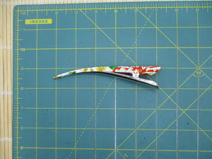 Statement Kimono Long Hair Accessory, Silk Recycled Fabric 130mm 5 1/8 inch
