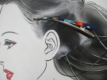 Load image into Gallery viewer, Hair Claw, Japanese Eco Friendly Silk Recycled Kimono Covered Hair Clip
