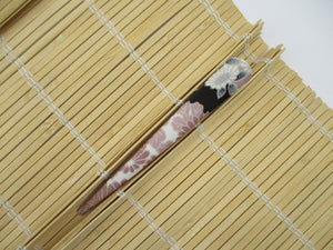 Eco Friendly Kimono Hair Clip, Long Metal Alligator Clip