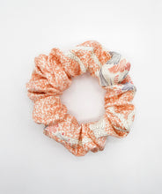 Load image into Gallery viewer, Pink Kawaii Silk Kimono Scrunchies, Silk Kimono Upcycled Handmade Hair Tie
