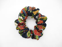 Load image into Gallery viewer, Vintage Silk Kimono Fabric Scrunchies, Japanese Hair Tie Statement
