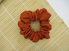 Load image into Gallery viewer, Burnt Orange Solid Kimono Scrunchie Eco Friendly Ship from USA
