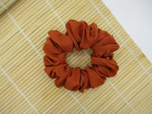 Load image into Gallery viewer, Burnt Orange Solid Kimono Scrunchie Eco Friendly Ship from USA
