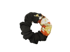 Silk Scrunchies, Japanese Kimono Ponytail Holder, Ship from USA Embroidery