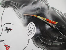 Load image into Gallery viewer, Long Kimono Clip, Japanese Silk Kimono Fabric Gift
