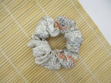 Load image into Gallery viewer, Eco Friendly Recycled Silk Kimono Scrunchies, Simple Kimono Hair Tie
