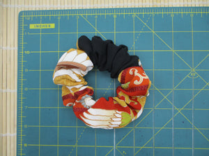 Tomesode Silk Kimono Scrunchies, Upcycled Hair Tie, Ship from USA