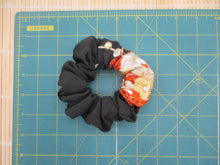 Load image into Gallery viewer, Silk Scrunchies, Japanese Kimono Ponytail Holder, Ship from USA Embroidery

