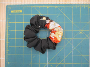 Silk Scrunchies, Japanese Kimono Ponytail Holder, Ship from USA Embroidery