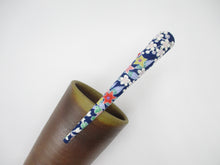Load image into Gallery viewer, Floral Long Hair Clip, Upcycled Silk Kimono Hair Accessory
