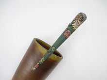 Load image into Gallery viewer, Statement Kimono Clip, Gray Minimalist Hair Stick 130mm Metal
