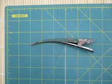 Load image into Gallery viewer, Statement Kimono Clip, Gray Minimalist Hair Stick 130mm Metal
