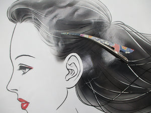 Pink Eco Friendly Kimono Long Hair Clip 130mm 5 1/8 inches