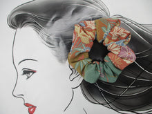 Load image into Gallery viewer, Beautiful Cihrimen Silk Kimono Scrunchies Eco Friendly Kawaii Pastel
