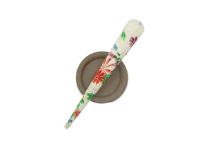 Minimalist Kimono Hair Stick, Alligator Metal Clip Lovely Floral