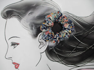 Silk Scrunchies, Kimono Scrunchie, Gorgeous statement Hair Tie.