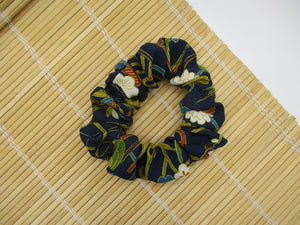 Upcycled Statement Beautiful Silk Kimono Scrunchies, Ship from USA