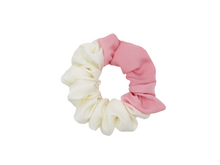 Load image into Gallery viewer, Kawaii Pink Accent Cream White Kimono Scrunchies
