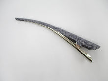 Load image into Gallery viewer, Elegant Recycled Vintage Kimono Fabric Covered 130mm Clip
