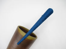 Load image into Gallery viewer, Rinzu Bright Blue Kimono Silk Fabric Long Clip Ship from USA 130mm
