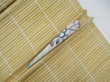 Load image into Gallery viewer, Minimalist Kimono Hair Stick, Alligator Metal Clip Pastel Floral
