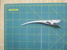 Load image into Gallery viewer, Minimalist Kimono Hair Stick, Alligator Metal Clip Pastel Floral
