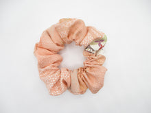 Load image into Gallery viewer, Unique OOAK Silk Vintage Japanese Fabric Scrunchies, Light Pink

