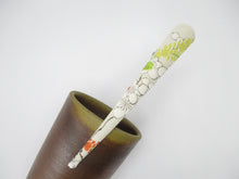 Load image into Gallery viewer, Elegant Recycled Vintage Kimono Fabric Covered 130mm Clip
