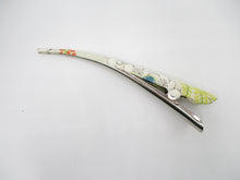 Load image into Gallery viewer, Elegant Recycled Vintage Kimono Fabric Covered 130mm Clip
