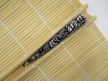 Load image into Gallery viewer, Black Kiribame Long Kimono Hair Clip, Alligator Metal Clip, Ship from USA
