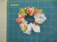 Load image into Gallery viewer, Elegant Pastel Kimono Scrunchies, Vintage Silk Fabric Hair Tie
