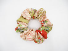 Load image into Gallery viewer, Eco Friendly Upcycled Silk Kimono Vintage Fabric Scrunchies Ship from USA
