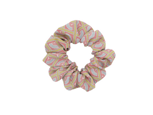 Silk Recycled Kimono Scrunchie, Ship from USA Upcycled Salmon Pink