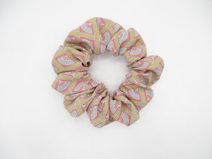 Silk Recycled Kimono Scrunchie, Ship from USA Upcycled Salmon Pink