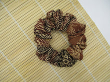 Load image into Gallery viewer, Vintage Silk Kimono Scrunchie Upcycled Eco Friendly Gift Idea
