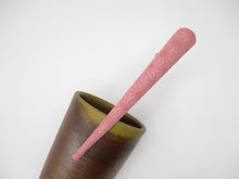 Load image into Gallery viewer, Silk Kimono Big Hair Clip, 130mm Asanoha Pink Hair Claw
