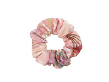 Load image into Gallery viewer, Silk Recycled Kimono Scrunchie, Ship from USA Upcycled Sakura Pink
