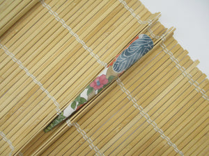 Japanese Silk Kimono Big Hair Clip, Long Fabric Covered Kimono Clip