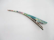 Load image into Gallery viewer, Japanese Kimono Long Alligator Clip, Ship from USA Turquoise Light Blue
