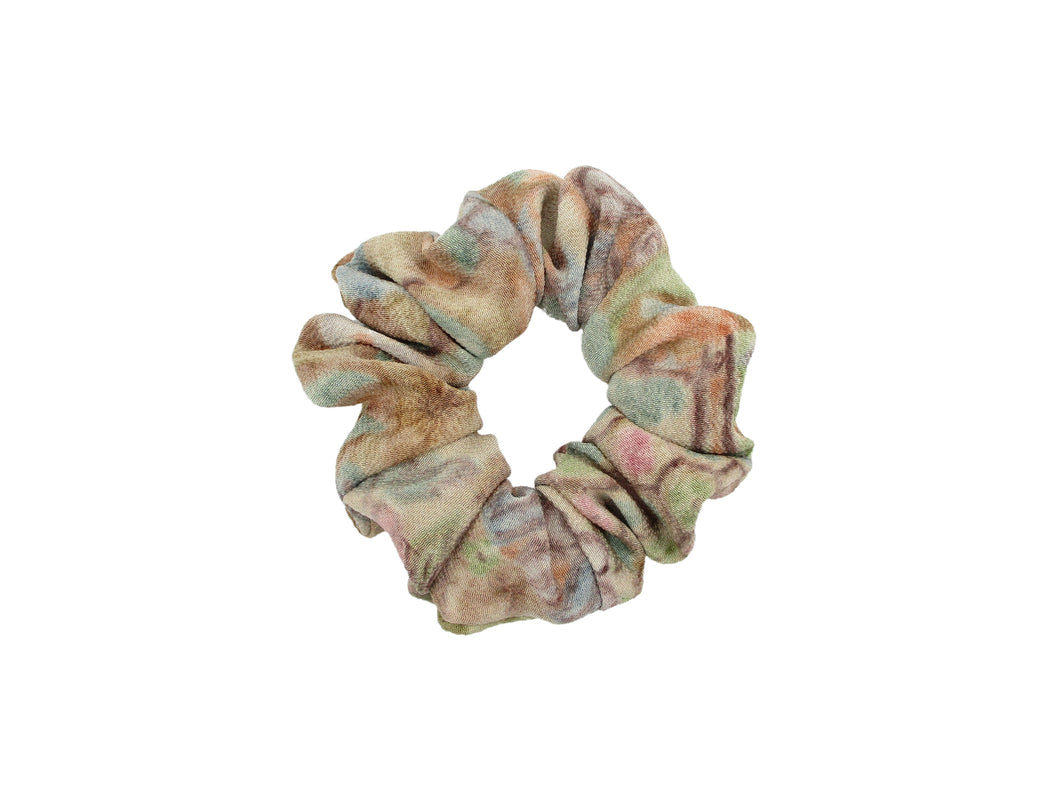 Water Color Like Wabi Sabi Silk Kimono Fabric Scrunchies, Ship from USA